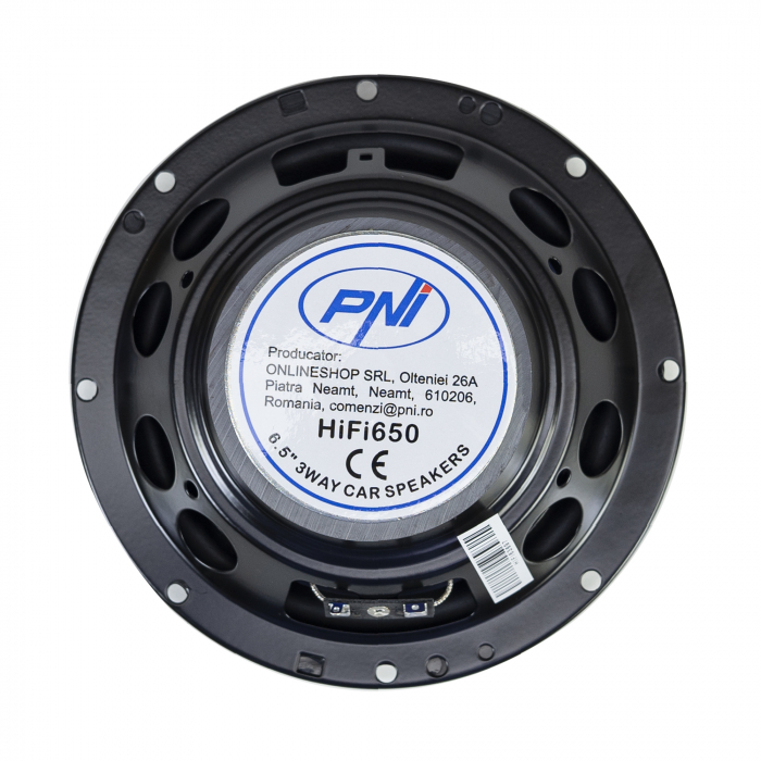Difuzoare auto coaxiale PNI HiFi650, 120W, 16.5 cm, 3 cai, grila inclusa set 2 buc [4]