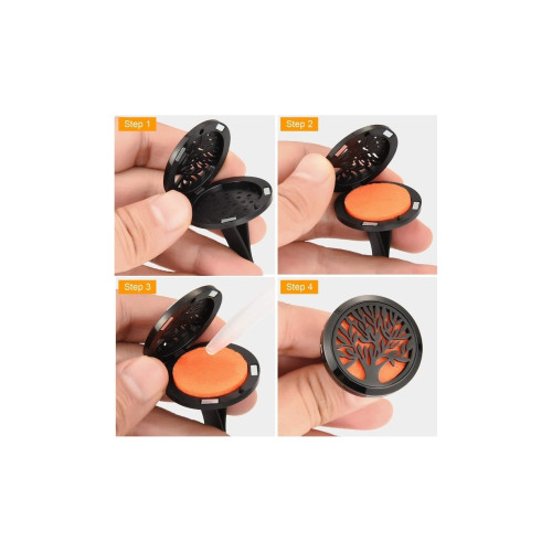 Difuzor auto aromaterapie cu prindere clips in grila de ventilatie [4]