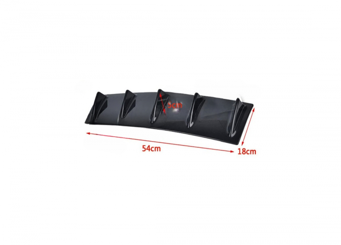 Difuzor de bara universal culoare Negru Lucios [3]