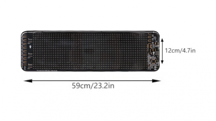 Display LED programabil flexibil pentru mașină cu telecomandă 59cm х 12cm [3]