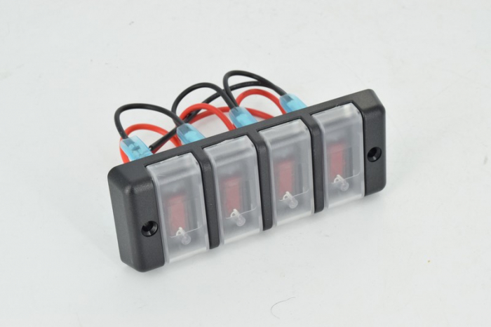 Panou 4 intrerupatore cu buton 12V/20A [1]