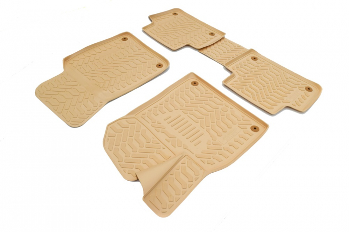 Set Covorase cauciuc stil tavita BEJ Toyota Land Cruiser J150 2017-2020 [1]