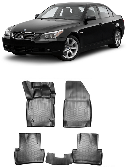 Covoare cauciuc stil tavita BMW Seria 5 E60/E61 2003-2010 [1]
