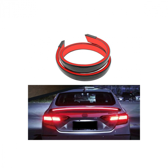 Eleron porbagaj / luneta cu LED , functii de pozitie , stop pe frana si semnalizare - Carbon  12V [6]