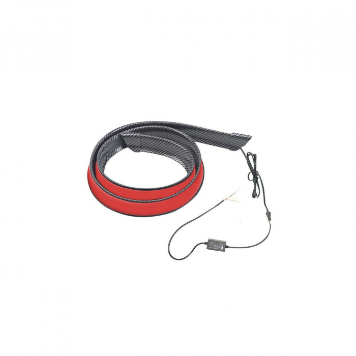 Eleron porbagaj / luneta cu LED , functii de pozitie , stop pe frana si semnalizare - Carbon  12V [2]