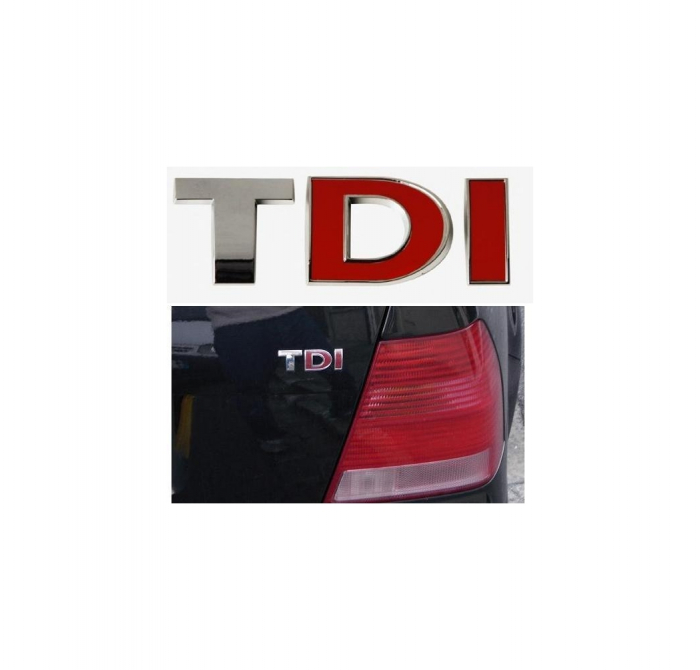 Emblema TDI cu doua litere rosii Cod:T01 [2]