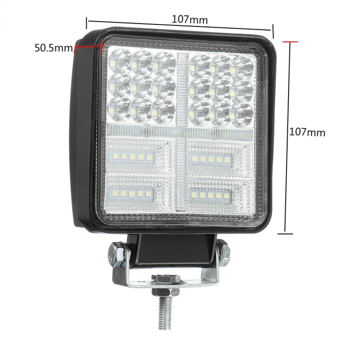 Proiector  LED de 162 W, ​​alb, galben, lampă de ceață 12 V 24 V [6]