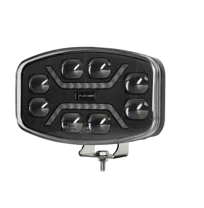 Far LED cu functie DRL, lumina alba/galbena 12-24V, pentru jeep, camion, utilaje agricole si altele [2]