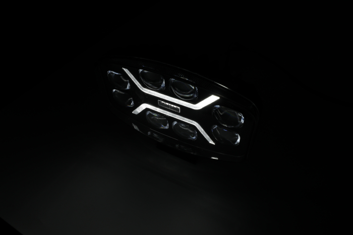 Far LED cu functie DRL, lumina alba/galbena 12-24V, pentru jeep, camion, utilaje agricole si altele [11]