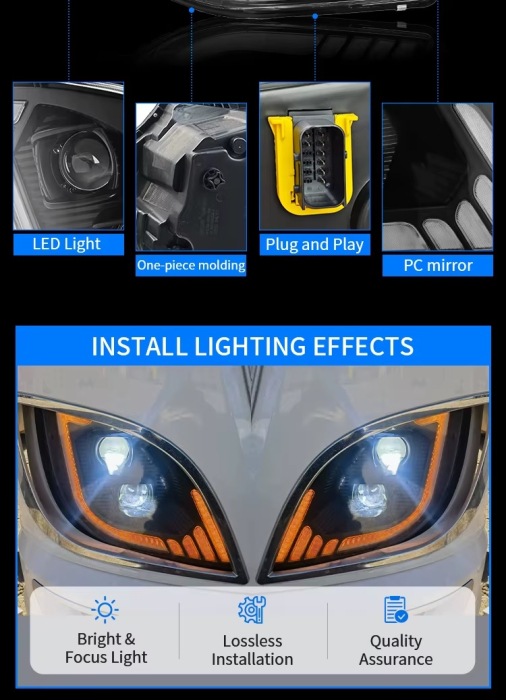 Far LED dreapta 24V cu DRL pentru DAF XF 106 / 116 OEM KF-L2137 [3]