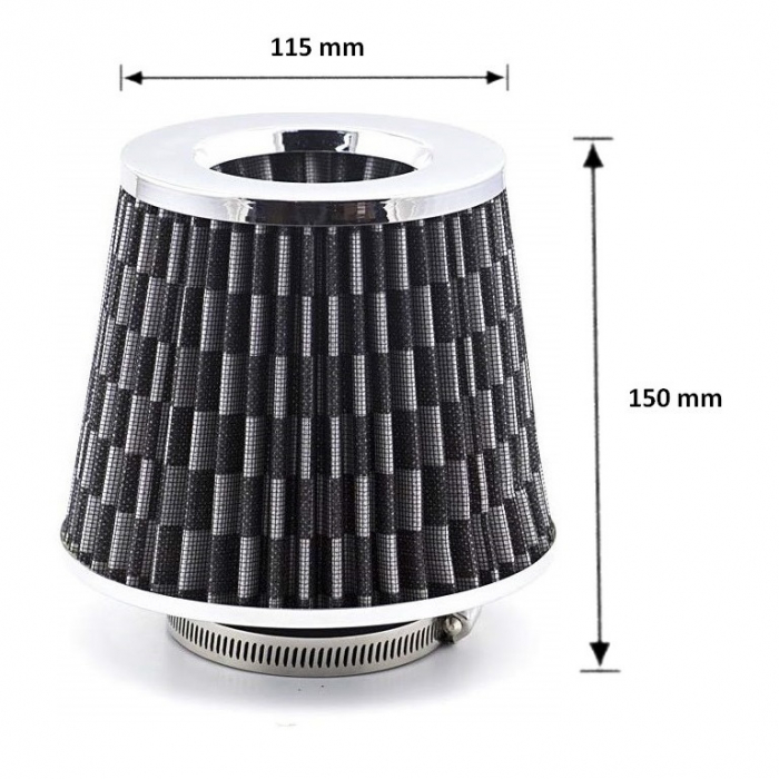 Filtru Aer Tuning Carbon Editie Sportiva, Debit de 76 mm [10]