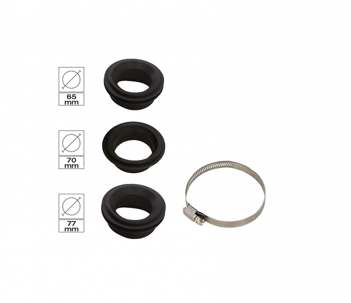 Filtru de aer sport universal 76mm Carbon FLEX [6]