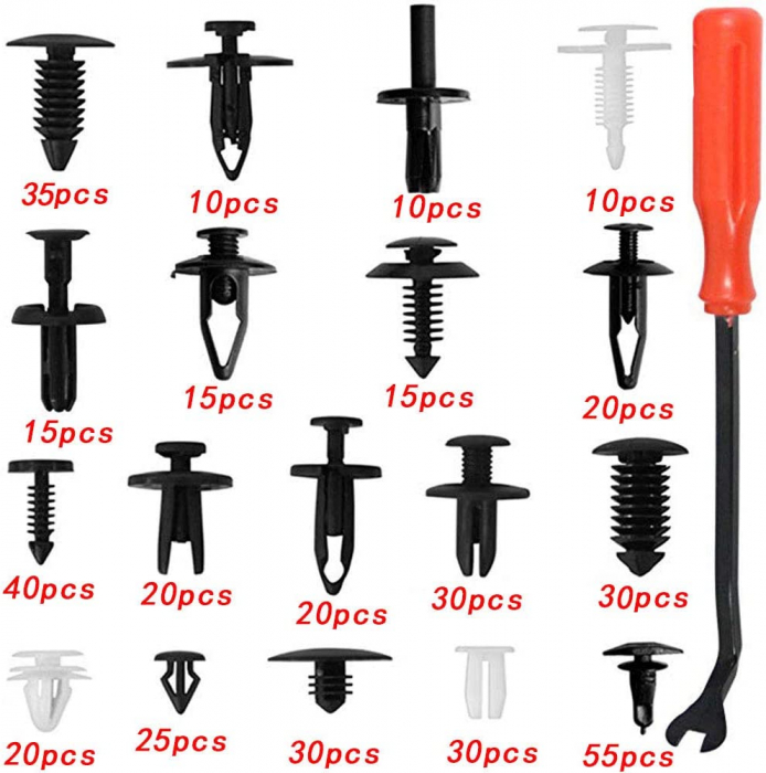 Fixare din plastic Clipsuri Auto / Tapiterie UNIVERSAL 421 buc. [2]