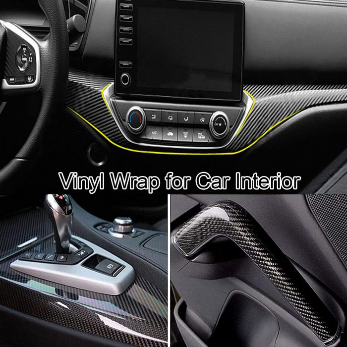 Folie auto decorativa auto 6D, 1.52 X 18m, negru [3]