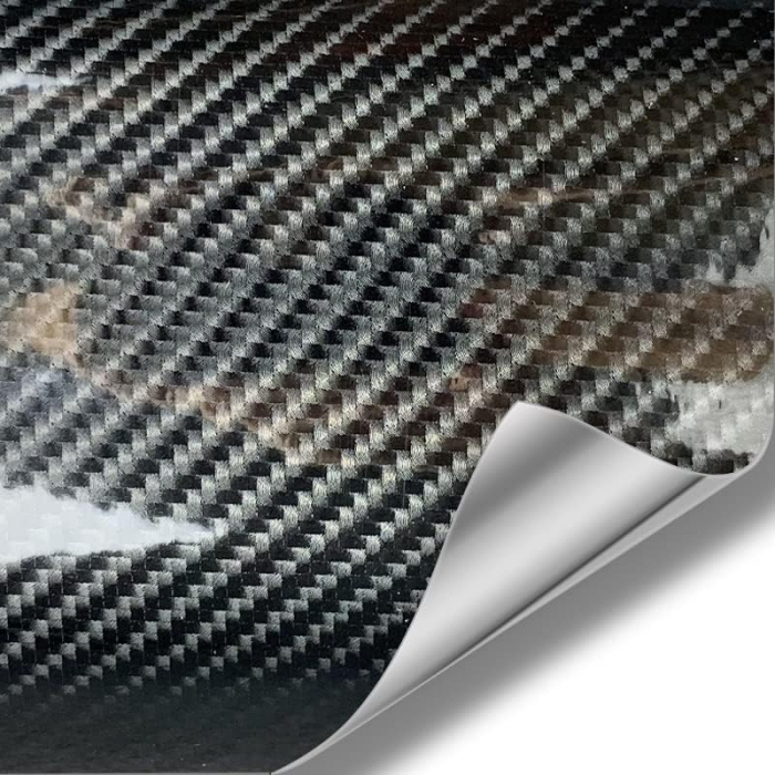 Folie decorativa auto 9D, 1.52 X 18m, negru carbon [2]