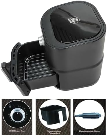 Friteuza electrica, airfryer pentru camion, 3L, 24V, 250W [8]