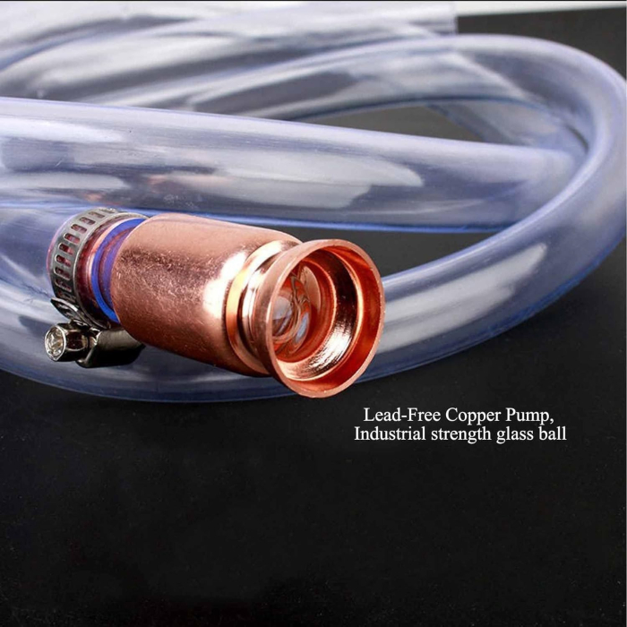 Furtun autoamorsant cu supapa 1.7 m – pompa sifon manuala cu aspiratie pentru combustibil, apa si lichide [4]