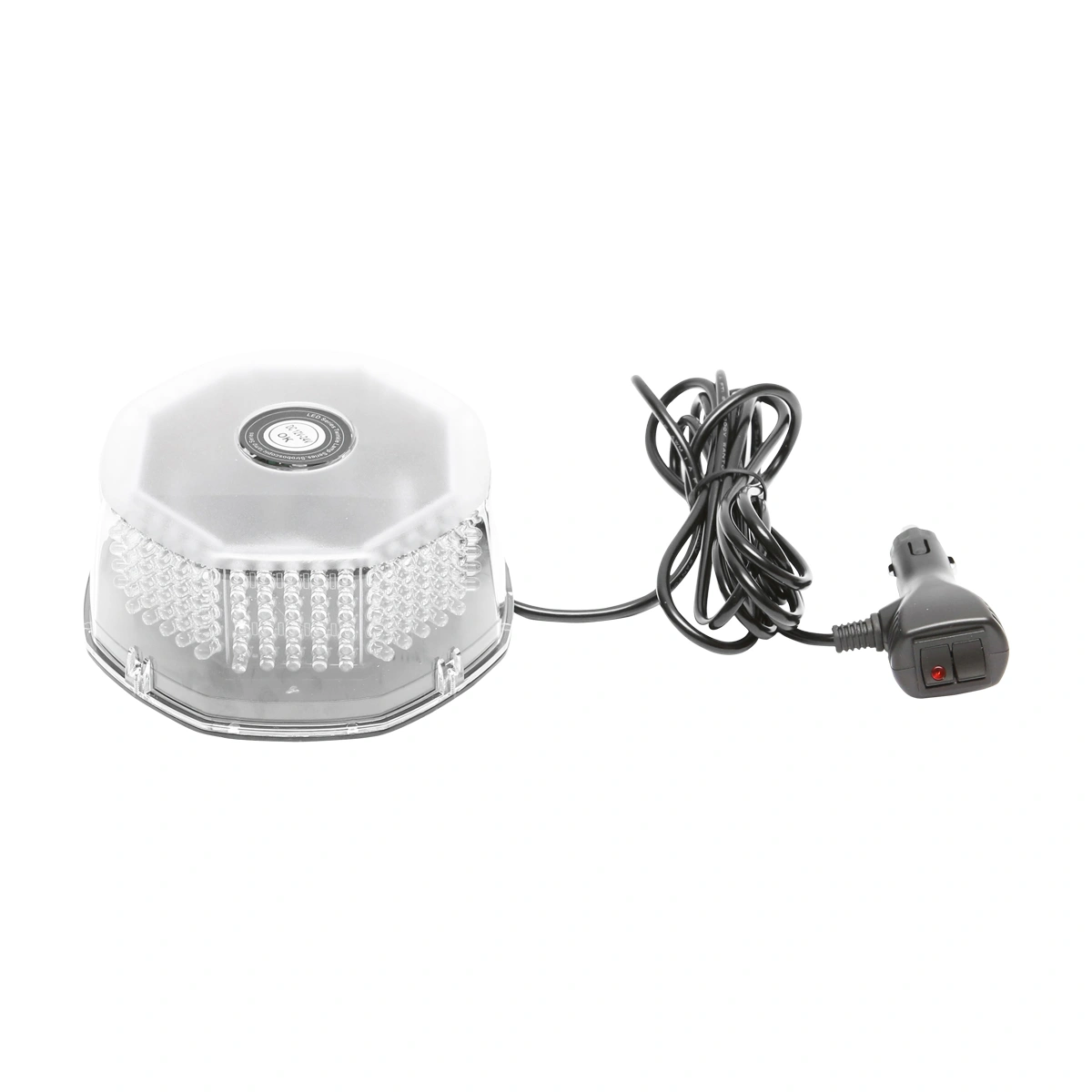 Girofar 12/24V avertizare rotund cu 240 LED-uri lumina galbena si prindere magnetica [2]