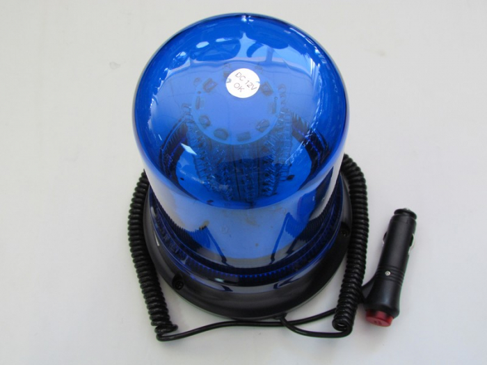 Girofar cu magnet 51066 cu 120 LED Albastru 12-24V [1]