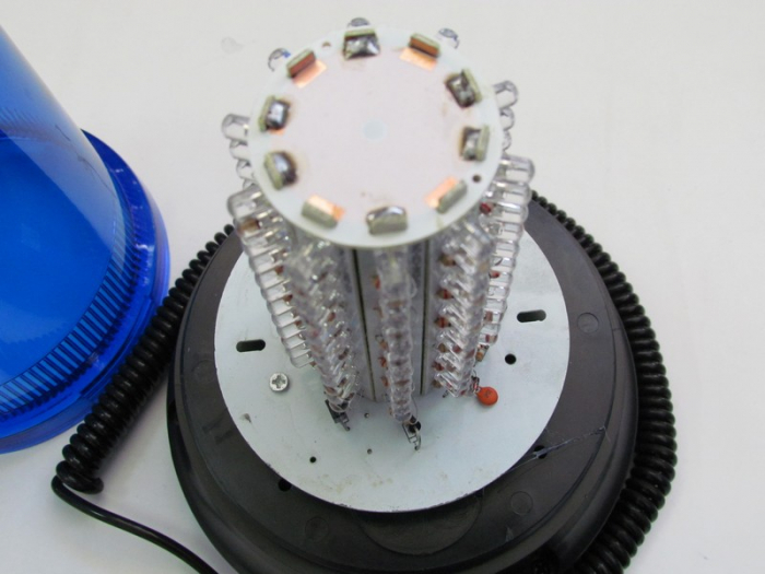 Girofar cu magnet 51066 cu 120 LED Albastru 12-24V [2]