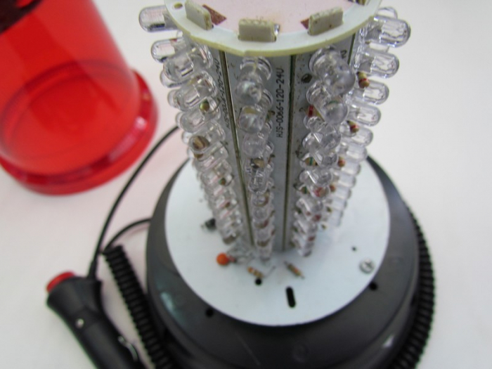 Girofar cu magnet 51066 cu 120 LED Rosu 12V [2]