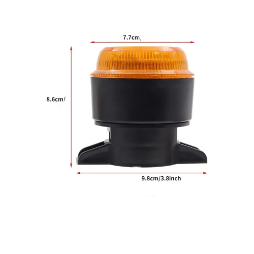 Girofar Led auto lumina portocalie 12-24V Cod: 201709 [2]