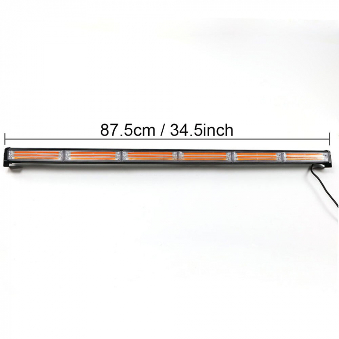 Girofar LED lumina galbena  12-24V, 108W, 90 cm [4]