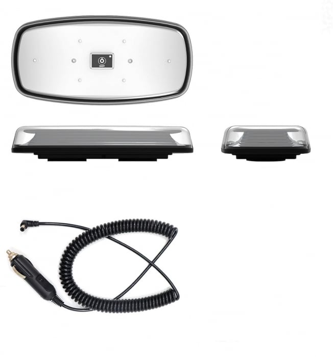 Girofar, Wireless LED Tip Beacon cu baterie reîncărcabilă și magnet, 12V-24V, pentru asistență rutieră, platforme, tehnică agricolă și altele [5]