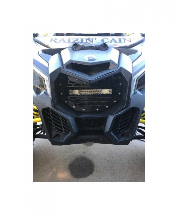 Grila radiator echipata cu proiector LED BAR compatibila MAVERICK X3 Cod: RZR-021 [3]