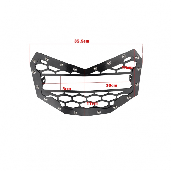 Grila radiator echipata cu proiector LED BAR compatibila MAVERICK X3 Cod: RZR-021 [12]