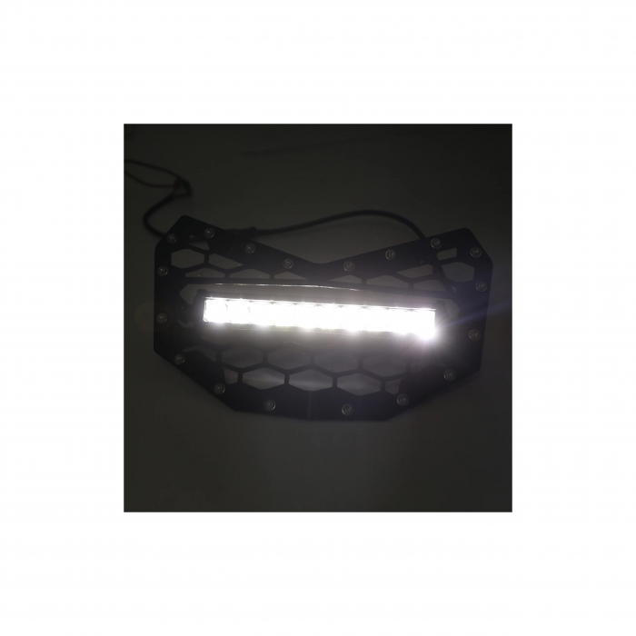 Grila radiator echipata cu proiector LED BAR compatibila MAVERICK X3 Cod: RZR-021 [11]