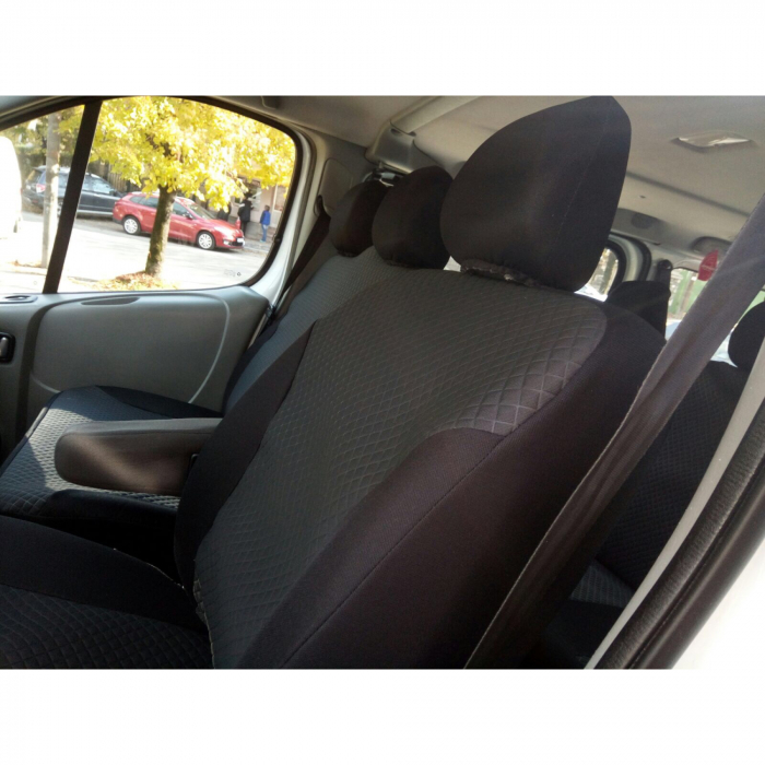 Set Huse auto dedicate Opel Vivaro 2014-2020  9 locuri FRACTIONATE. Calitate Premium [10]
