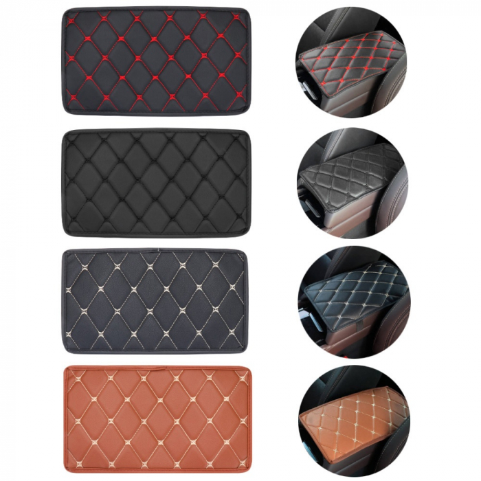 Husa Cotiera Auto Universala 29 cm x 17 cm negru cu cusaturi albe [2]