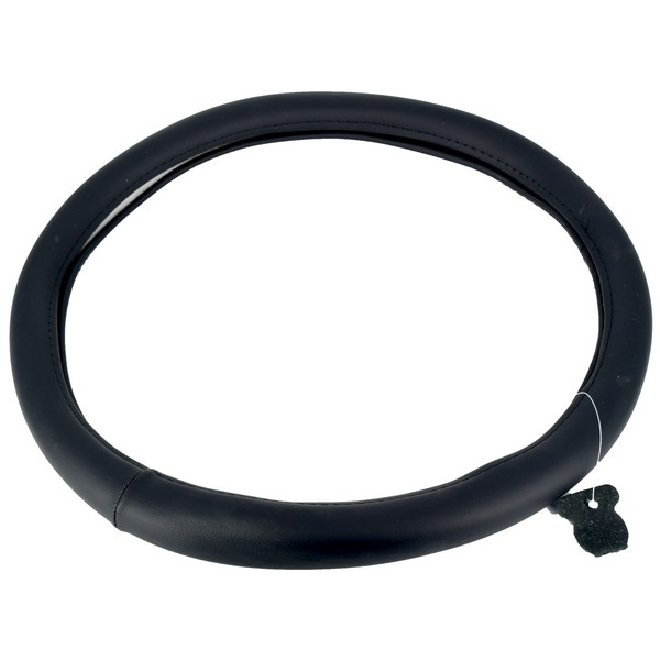 Husa volan A122FG imitatie piele fara gaurele marime: M culoare: negru [1]
