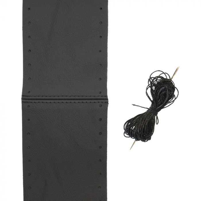 Husa Volan Cu Snur Piele Naturala Negru 36-39 Cm [4]