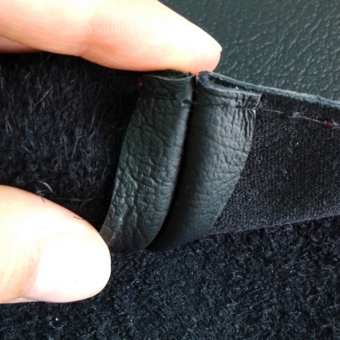 Husa Volan Cu Snur Piele Naturala Two Line Negru 37-39 Cm [3]