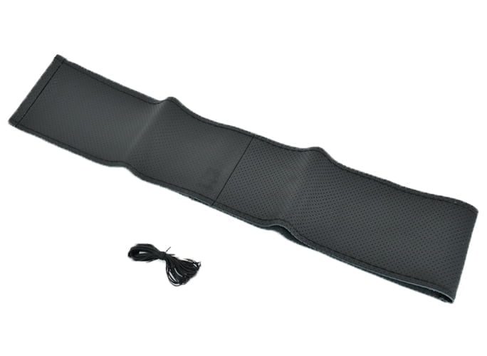 Husa volan imitatie piele K95LUX LATA 11.5cm marimea XXL cu ac si ata culoare negru [2]