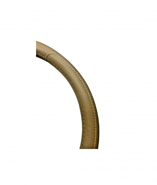 Husa volan imitatie piele, marime M, culoare Bej Cod: WK-1006 [2]