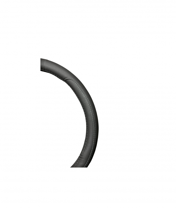 Husa volan imitatie piele, marime M, culoare Gri Cod: WK-1008 [2]