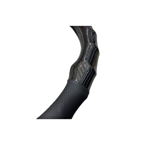 Husa volan imitatie piele si carbon marime M 38cm [2]