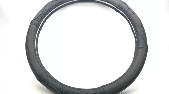 Husa Volan piele calitate PREMIUM , Culoare Neagra ,Universala [1]