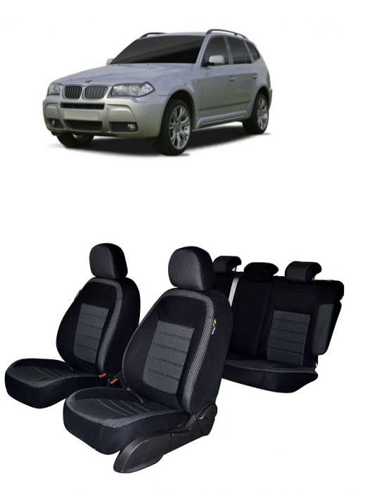 Set Huse scaune dedicate Bmw X3 (2003-2010) - husa cotiera [1]