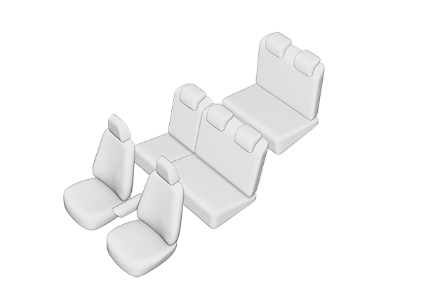 Set Huse scaune dedicate Dacia Lodgy 7 Locuri (2013-2019) [3]