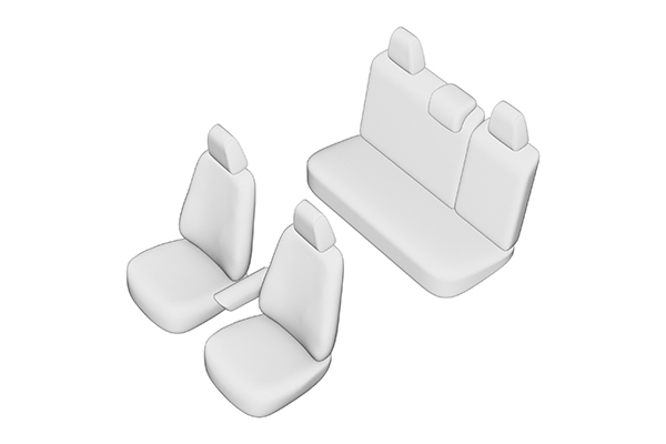 Huse scaun Dacia Logan 2021-2025 (bancheta fractionata) [3]