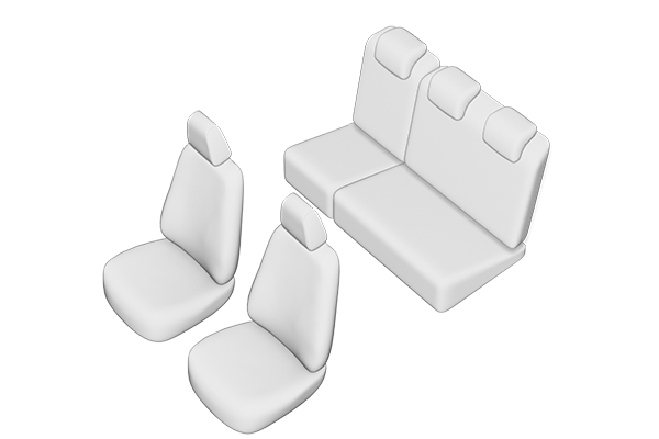 Set Huse scaune dedicate Dacia Logan Mcv 5 locuri (2004-2012) [17]