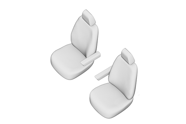 Set Huse scaune dedicate Mercedes Sprinter  (1+1) (2007-2018) + huse cotiere [2]