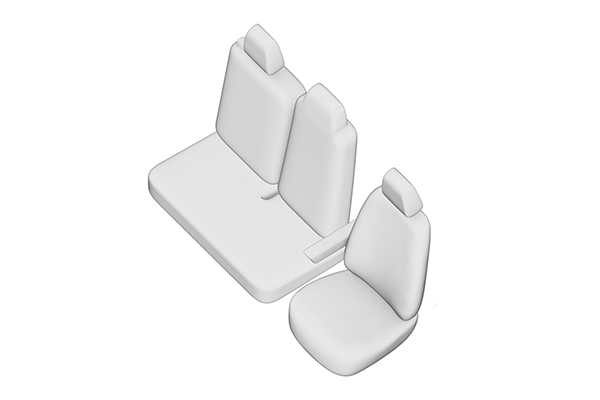 Huse scaune Renault Master (2+1), (2020- 2022) - (Bancheta fractionata si husa pentru cotiera ) [1]