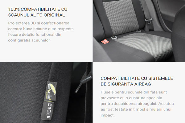 Set Huse scaune dedicate Toyota Corolla (2013-2019) +huse cotiere [4]