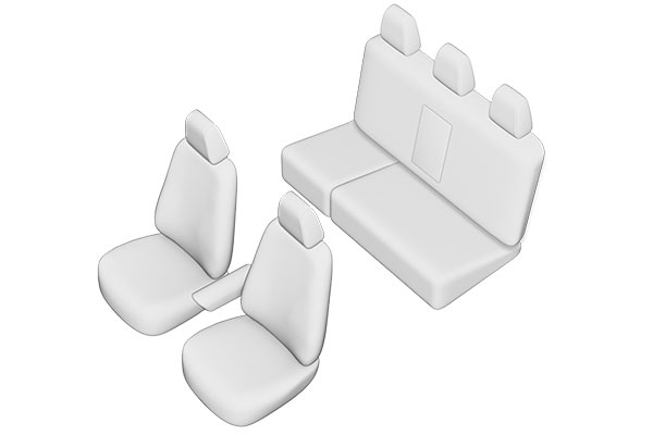 Set Huse scaune dedicate  Toyota Hilux (2015-2025)  2 huse pentru cotiere [2]