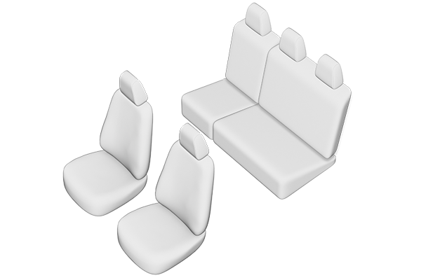 Set Huse scaune dedicate Volkswagen Caddy (2004-2011) [17]
